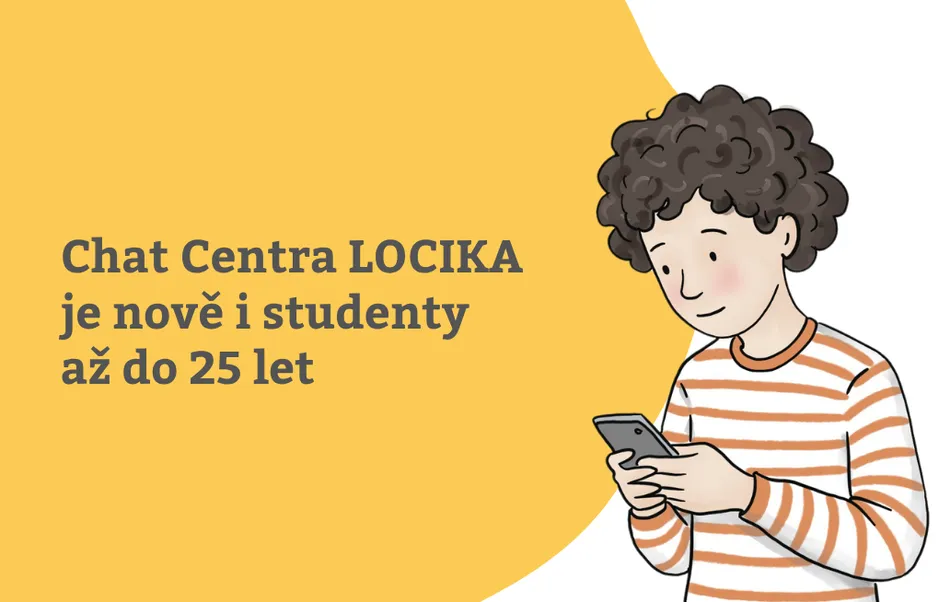 Chat Centra LOCIKA je nově i pro studenty až do 26 let